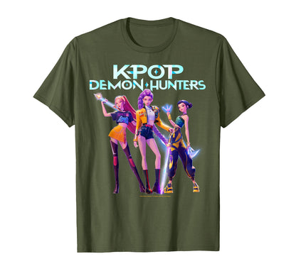 Huntr/X Heroic Poses Group Shot T-Shirt