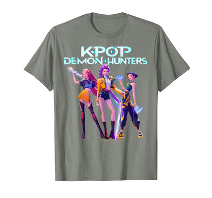 Huntr/X Heroic Poses Group Shot T-Shirt