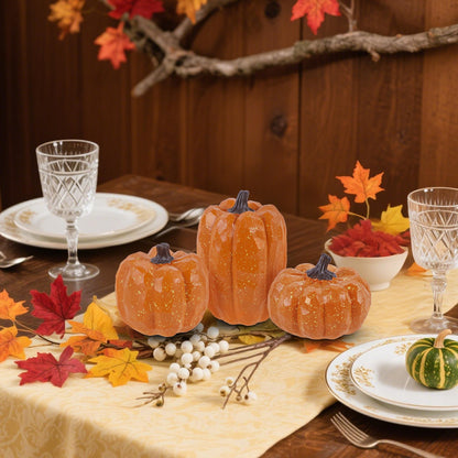 Fall Decorations for Home-6Pcs Mini Pumpkins & 2Pcs Gourds, 30Pcs Autumn Leaves & 10Pcs Acorns, 2Pcs Pinecones Centerpiece Set -Thanksgiving Harvest Decor for Table, Mantel, Party Backdrop
