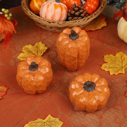 Fall Decorations for Home-6Pcs Mini Pumpkins & 2Pcs Gourds, 30Pcs Autumn Leaves & 10Pcs Acorns, 2Pcs Pinecones Centerpiece Set -Thanksgiving Harvest Decor for Table, Mantel, Party Backdrop