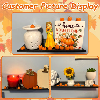Fall Decorations for Home-6Pcs Mini Pumpkins & 2Pcs Gourds, 30Pcs Autumn Leaves & 10Pcs Acorns, 2Pcs Pinecones Centerpiece Set -Thanksgiving Harvest Decor for Table, Mantel, Party Backdrop