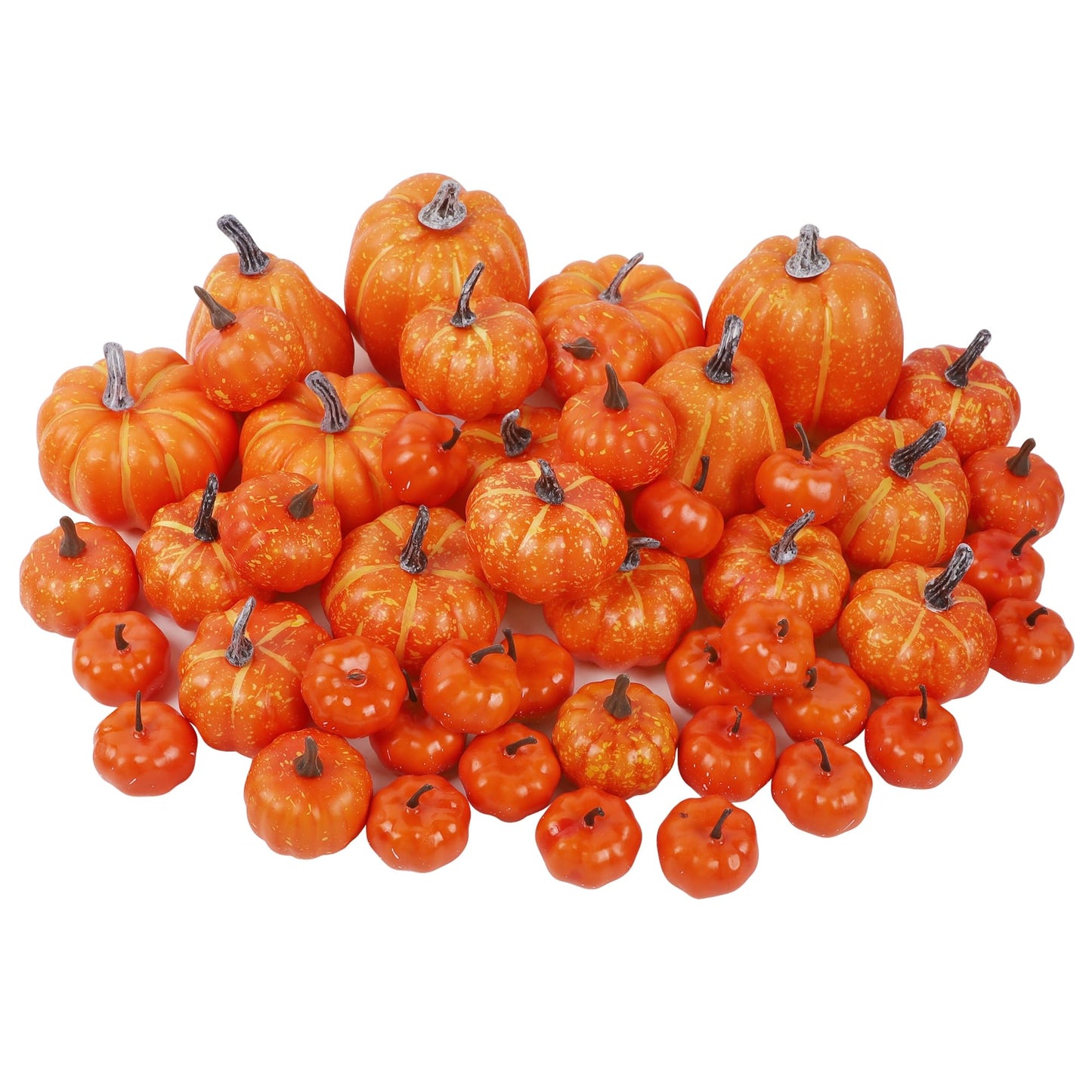 Fall Decorations for Home-6Pcs Mini Pumpkins & 2Pcs Gourds, 30Pcs Autumn Leaves & 10Pcs Acorns, 2Pcs Pinecones Centerpiece Set -Thanksgiving Harvest Decor for Table, Mantel, Party Backdrop