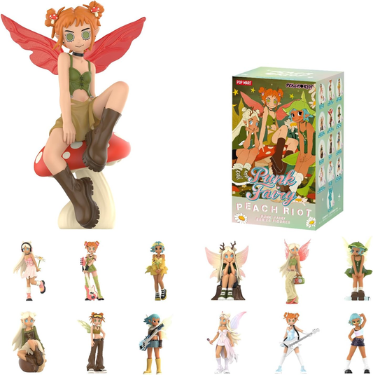 Peach Riot Punk Fairy Series Figures, Peach Riot Blind Box Figures, Random Design Action Figures Collectible Toys Home Decorations, Holiday Birthday Gifts for Girls and Boys, Single Box