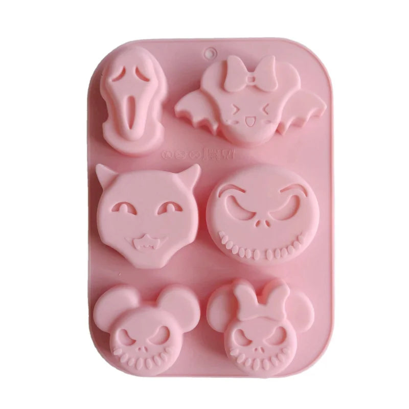 Halloween Silicone Mold DIY Cake Dessert Decoration Pudding Dessert Chocolate Mold Halloween Ghost Silicone Mold