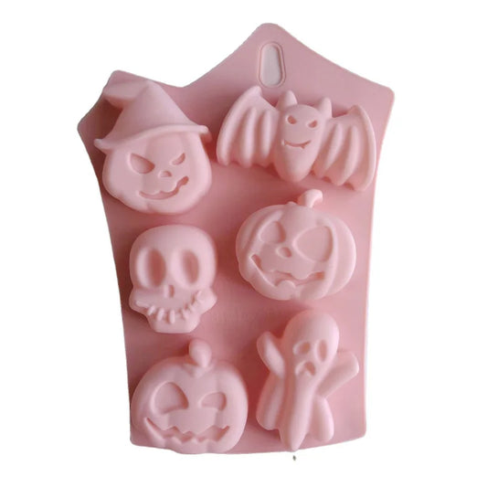 Halloween Silicone Mold DIY Cake Dessert Decoration Pudding Dessert Chocolate Mold Halloween Ghost Silicone Mold
