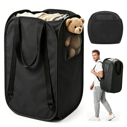 🎒 House Again 76L Laundry Backpack – Heavy-Duty Foldable Laundry Bag with Adjustable Shoulder Straps