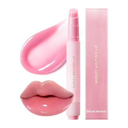 HONEY MELTING LIP (00 CHAI MILK TEA) SOFT LIP STICK Hydrating Gloss, Moisturizing Balms, Sheer Tint, Shine & Nude, Glowy Finish, Korean Make Up