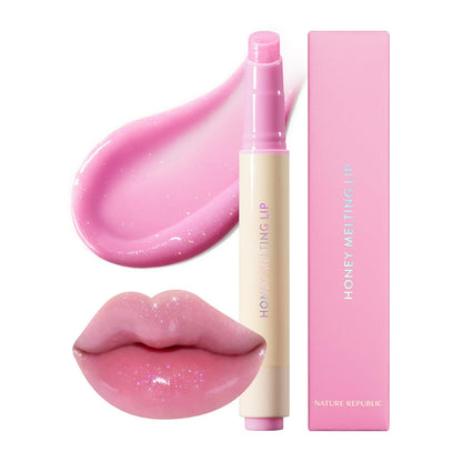 HONEY MELTING LIP (00 CHAI MILK TEA) SOFT LIP STICK Hydrating Gloss, Moisturizing Balms, Sheer Tint, Shine & Nude, Glowy Finish, Korean Make Up