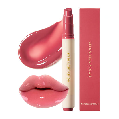 HONEY MELTING LIP (00 CHAI MILK TEA) SOFT LIP STICK Hydrating Gloss, Moisturizing Balms, Sheer Tint, Shine & Nude, Glowy Finish, Korean Make Up