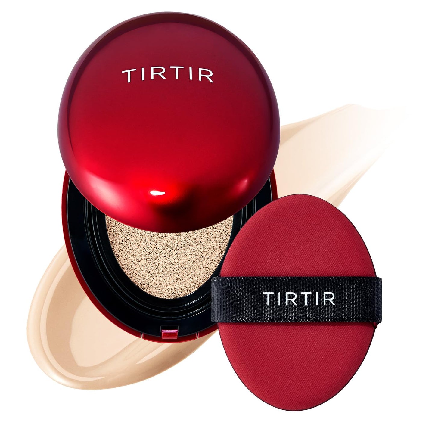 TIRTIR Red Cushion Foundation Mask Fit Full Coverage Weightless Skin Fit Satin Glow Finish Buildable