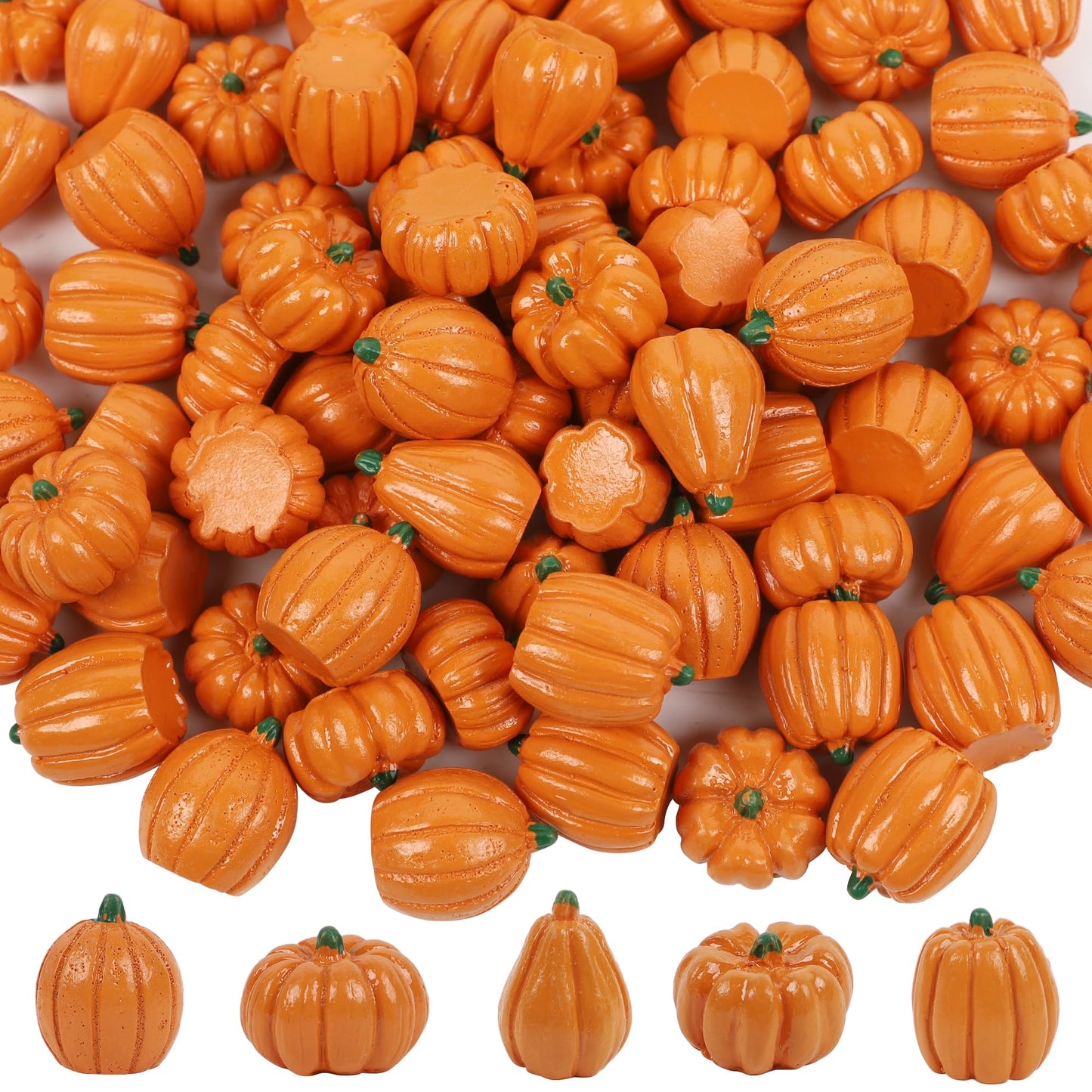 Fall Decorations for Home-6Pcs Mini Pumpkins & 2Pcs Gourds, 30Pcs Autumn Leaves & 10Pcs Acorns, 2Pcs Pinecones Centerpiece Set -Thanksgiving Harvest Decor for Table, Mantel, Party Backdrop