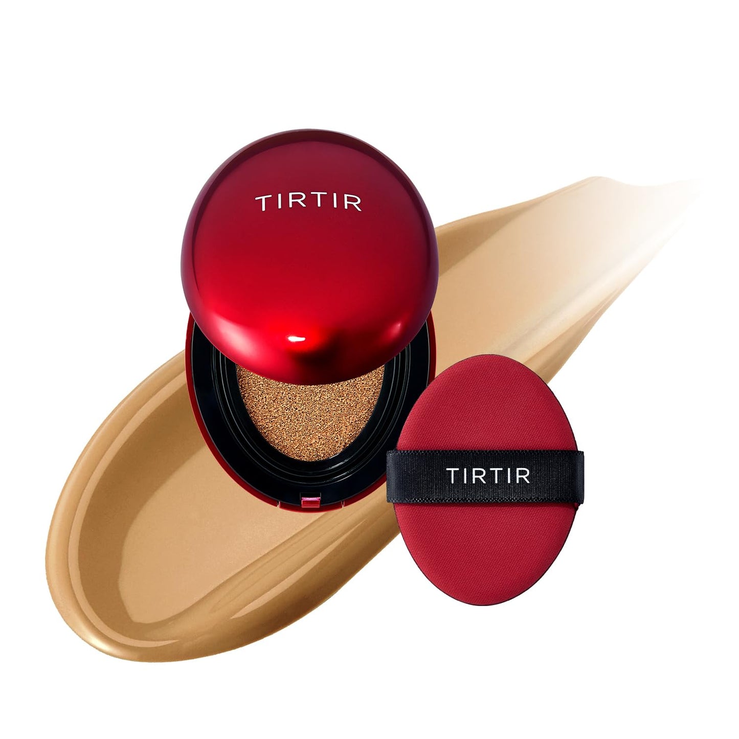 TIRTIR Red Cushion Foundation Mask Fit Full Coverage Weightless Skin Fit Satin Glow Finish Buildable