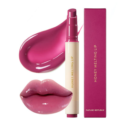 HONEY MELTING LIP (00 CHAI MILK TEA) SOFT LIP STICK Hydrating Gloss, Moisturizing Balms, Sheer Tint, Shine & Nude, Glowy Finish, Korean Make Up