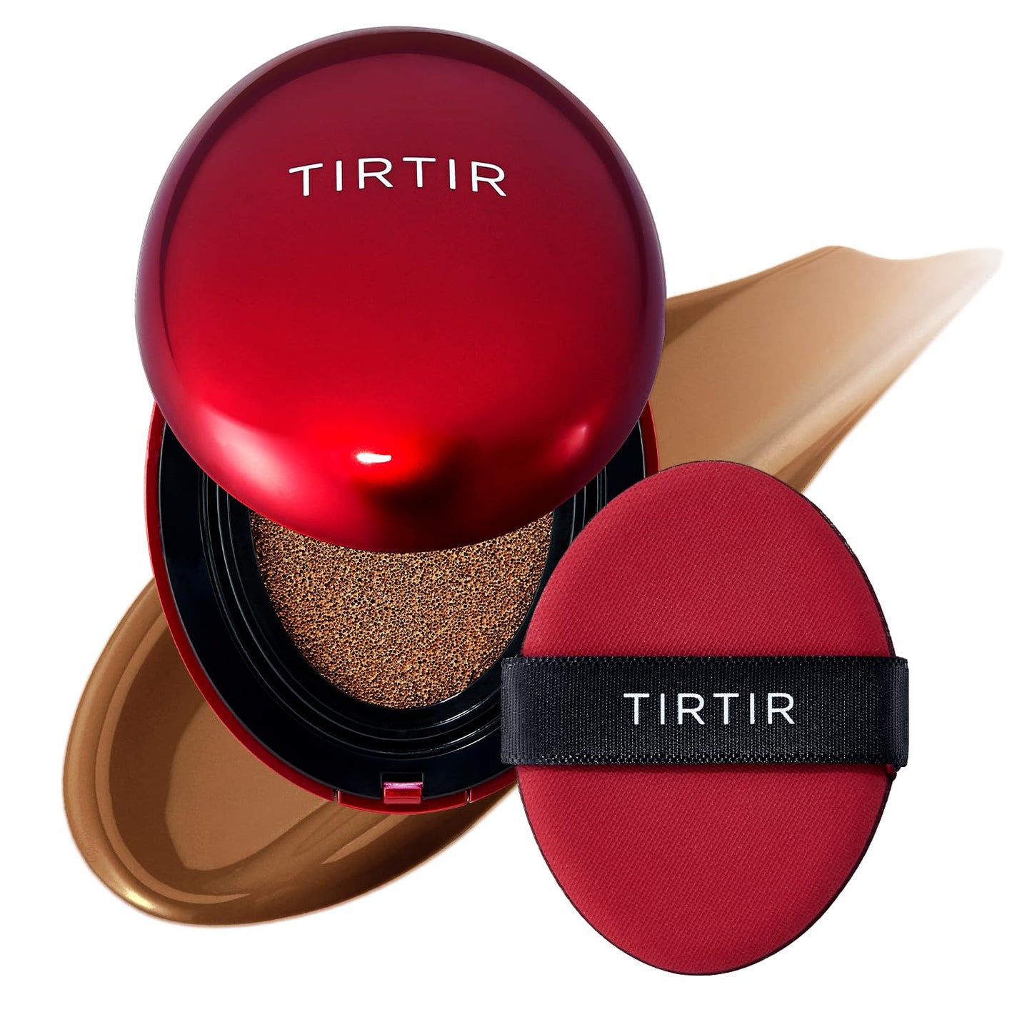 TIRTIR Red Cushion Foundation Mask Fit Full Coverage Weightless Skin Fit Satin Glow Finish Buildable