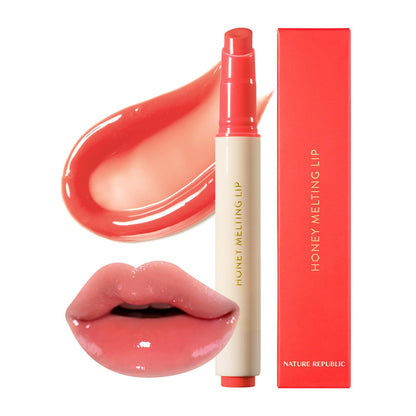 HONEY MELTING LIP (00 CHAI MILK TEA) SOFT LIP STICK Hydrating Gloss, Moisturizing Balms, Sheer Tint, Shine & Nude, Glowy Finish, Korean Make Up