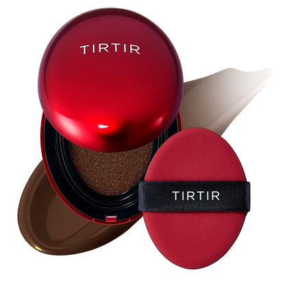 TIRTIR Red Cushion Foundation Mask Fit Full Coverage Weightless Skin Fit Satin Glow Finish Buildable