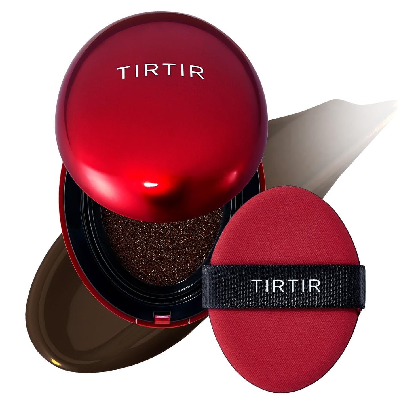 TIRTIR Red Cushion Foundation Mask Fit Full Coverage Weightless Skin Fit Satin Glow Finish Buildable