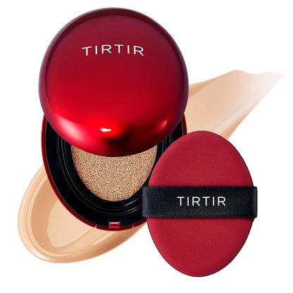 TIRTIR Red Cushion Foundation Mask Fit Full Coverage Weightless Skin Fit Satin Glow Finish Buildable