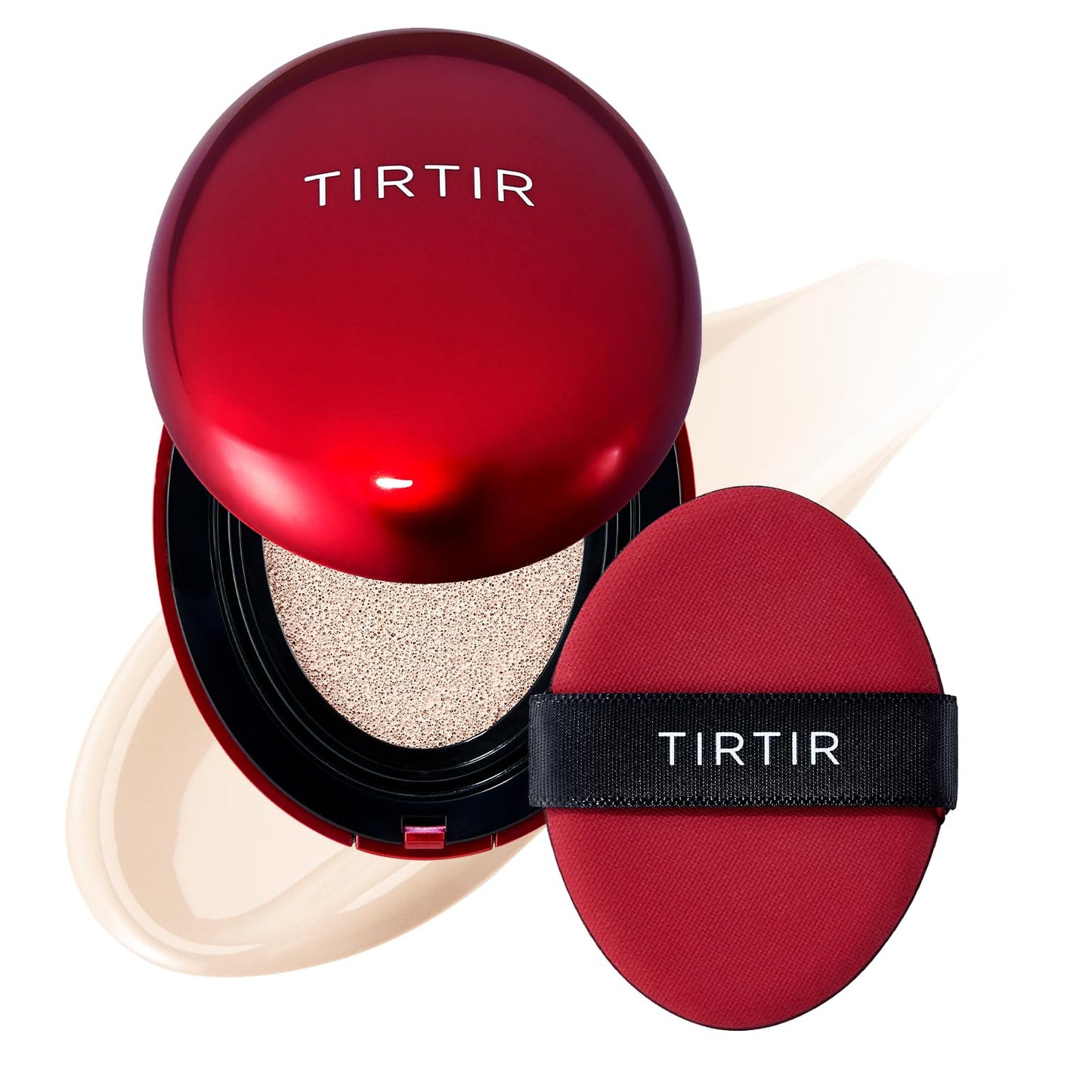 TIRTIR Red Cushion Foundation Mask Fit Full Coverage Weightless Skin Fit Satin Glow Finish Buildable