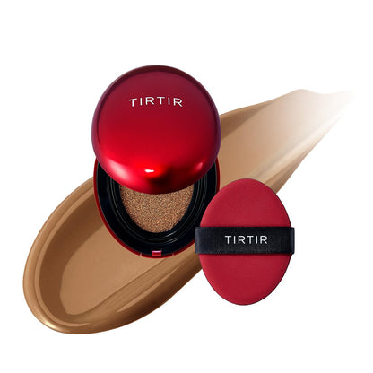 TIRTIR Red Cushion Foundation Mask Fit Full Coverage Weightless Skin Fit Satin Glow Finish Buildable
