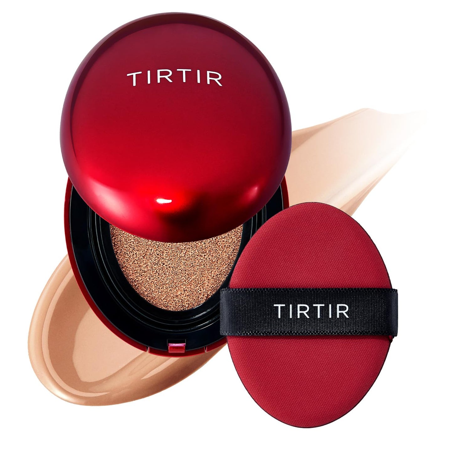 TIRTIR Red Cushion Foundation Mask Fit Full Coverage Weightless Skin Fit Satin Glow Finish Buildable