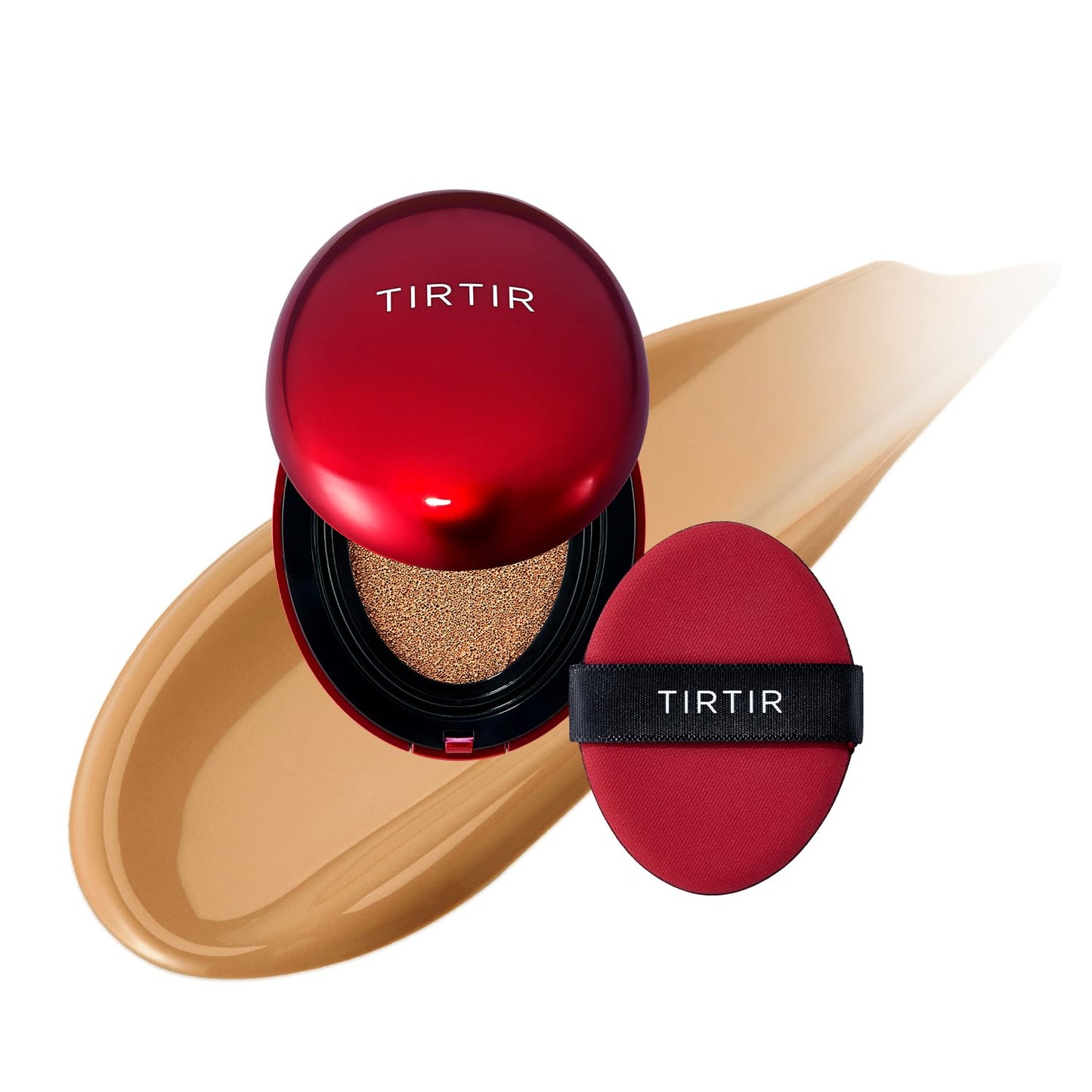 TIRTIR Red Cushion Foundation Mask Fit Full Coverage Weightless Skin Fit Satin Glow Finish Buildable
