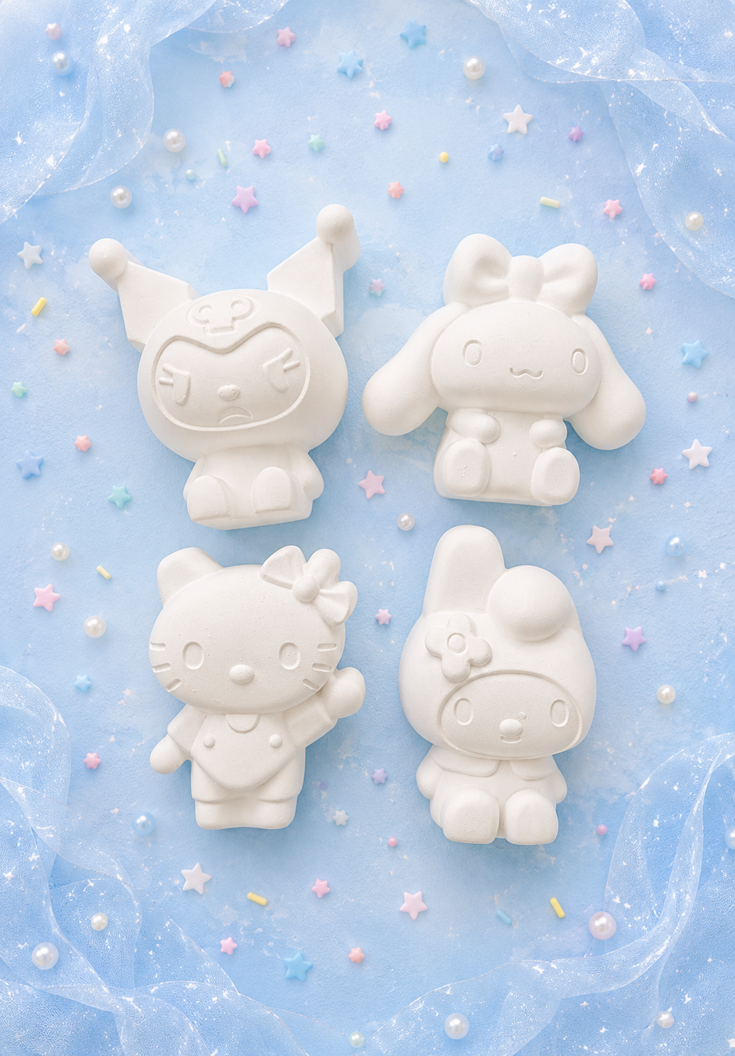 Sanrio Plaster Figure Magnet DIY Paint Kit