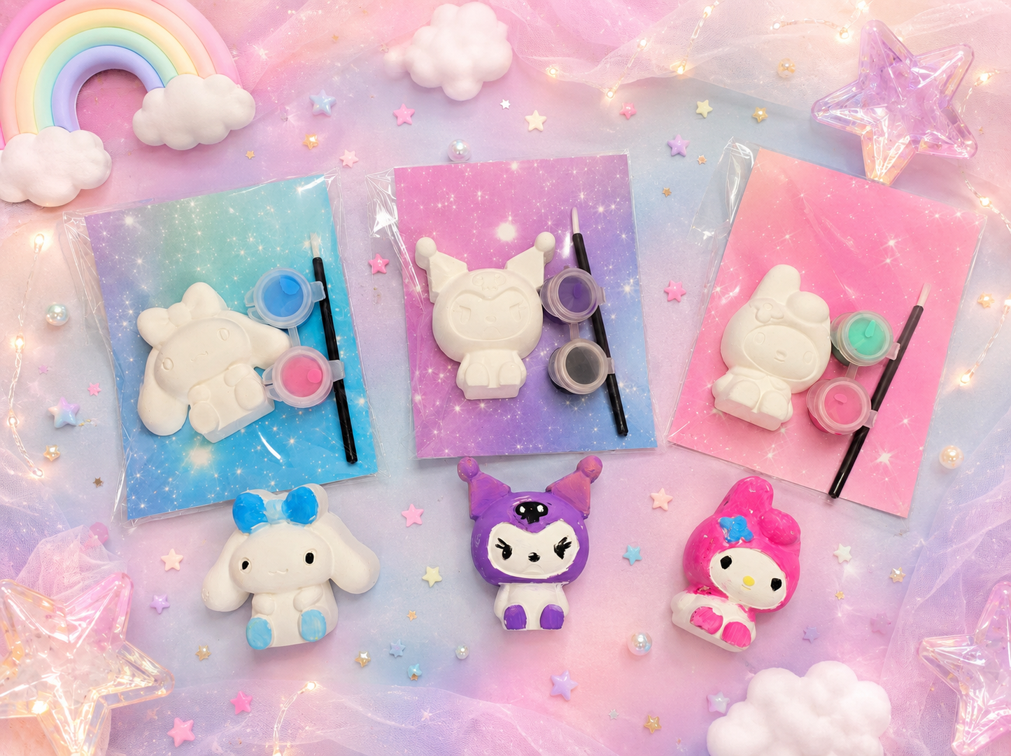 Sanrio Plaster Figure Magnet DIY Paint Kit