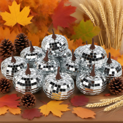 Fall Decorations for Home-6Pcs Mini Pumpkins & 2Pcs Gourds, 30Pcs Autumn Leaves & 10Pcs Acorns, 2Pcs Pinecones Centerpiece Set -Thanksgiving Harvest Decor for Table, Mantel, Party Backdrop