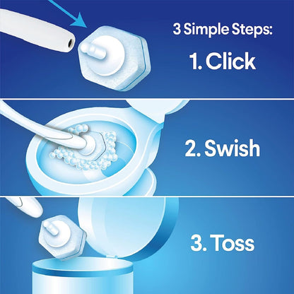 Toiletwand Disinfecting Refills, Disposable Wand Heads, 20/30 Count (Package May Vary)