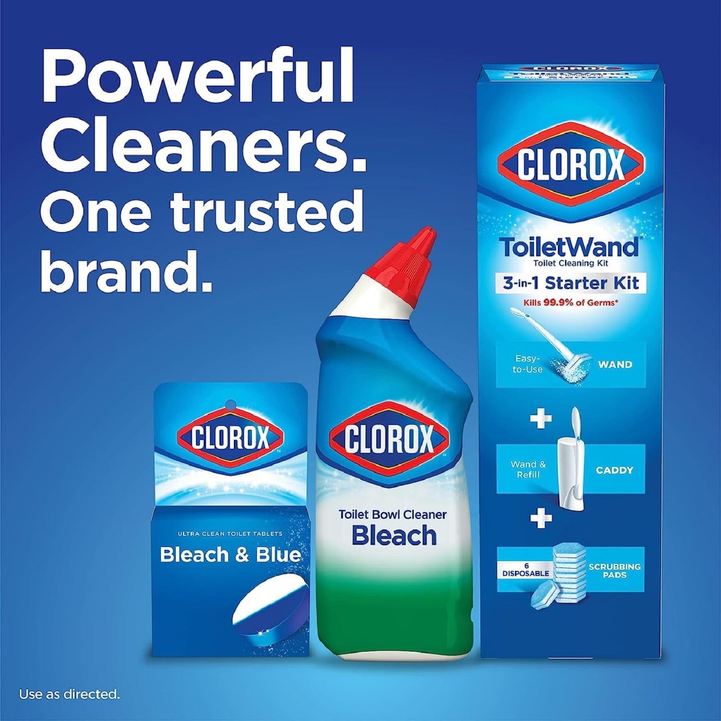 Toiletwand Disinfecting Refills, Disposable Wand Heads, 20/30 Count (Package May Vary)