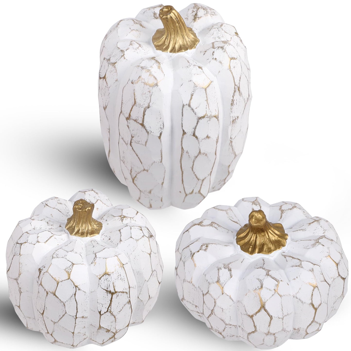 Fall Decorations for Home-6Pcs Mini Pumpkins & 2Pcs Gourds, 30Pcs Autumn Leaves & 10Pcs Acorns, 2Pcs Pinecones Centerpiece Set -Thanksgiving Harvest Decor for Table, Mantel, Party Backdrop