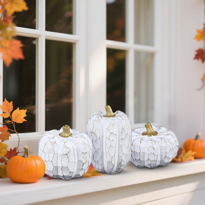 Fall Decorations for Home-6Pcs Mini Pumpkins & 2Pcs Gourds, 30Pcs Autumn Leaves & 10Pcs Acorns, 2Pcs Pinecones Centerpiece Set -Thanksgiving Harvest Decor for Table, Mantel, Party Backdrop