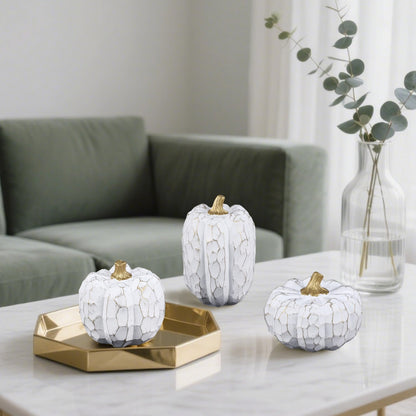Fall Decorations for Home-6Pcs Mini Pumpkins & 2Pcs Gourds, 30Pcs Autumn Leaves & 10Pcs Acorns, 2Pcs Pinecones Centerpiece Set -Thanksgiving Harvest Decor for Table, Mantel, Party Backdrop