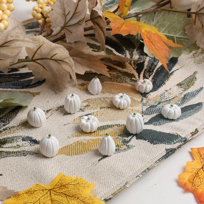 Fall Decorations for Home-6Pcs Mini Pumpkins & 2Pcs Gourds, 30Pcs Autumn Leaves & 10Pcs Acorns, 2Pcs Pinecones Centerpiece Set -Thanksgiving Harvest Decor for Table, Mantel, Party Backdrop