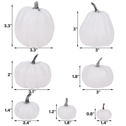 Fall Decorations for Home-6Pcs Mini Pumpkins & 2Pcs Gourds, 30Pcs Autumn Leaves & 10Pcs Acorns, 2Pcs Pinecones Centerpiece Set -Thanksgiving Harvest Decor for Table, Mantel, Party Backdrop