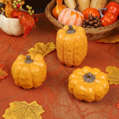 Fall Decorations for Home-6Pcs Mini Pumpkins & 2Pcs Gourds, 30Pcs Autumn Leaves & 10Pcs Acorns, 2Pcs Pinecones Centerpiece Set -Thanksgiving Harvest Decor for Table, Mantel, Party Backdrop