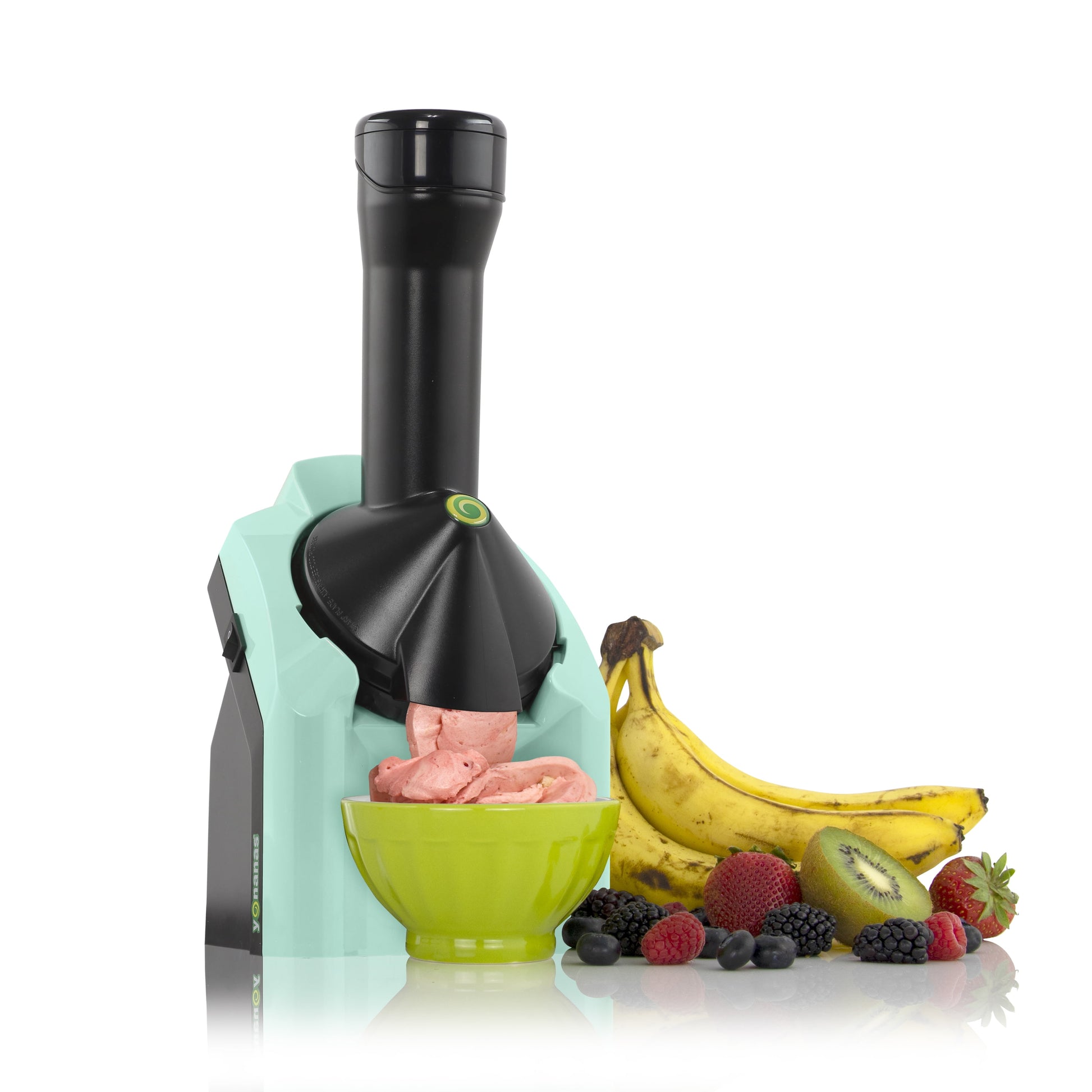 Classic Vegan Non-Dairy Frozen Fruit Soft Serve Dessert Maker with 36 Recipe Book, in Mint