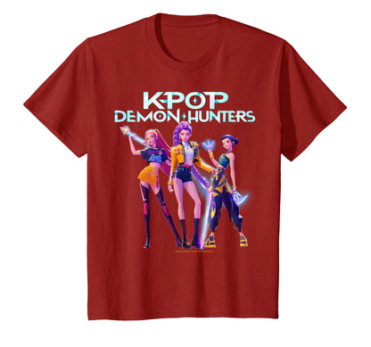 Huntr/X Heroic Poses Group Shot T-Shirt