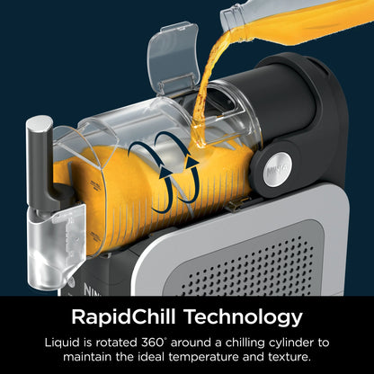 Slushi with Rapidchill Technology, 72 Oz. Frozen Drink & Slushie Machine, 3 Presets, Margaritas, Frappes, Dishwasher Safe, Black, FS300