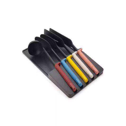 Elevate 5-Piece Kitchen Utensil Set with Storage Tray
