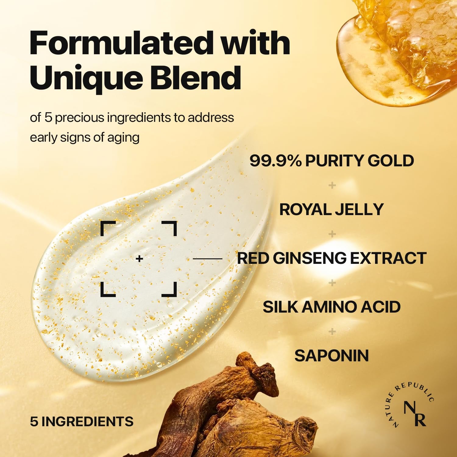 Ginseng Gold Silk Watery Cream 2.11 Oz(60G)-6 Years Korean Ginseng, 99.9% Pure Gold Premium Skin Care, Anti-Aging Moisturizer for Skin, Wrinkle Care with Ginseng Saponins (60G)