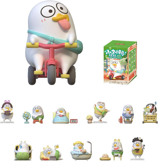 Duckyo'S Leisure Life Series Figures, Blind Box Figures, Random Design Action Figures Collectible Toys Home Decorations, Holiday Birthday Gifts, Single Box