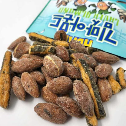 [Official Gilim  Brand] Korean Seasoned Almonds (Laver, 1 X 210 Gram Pack)