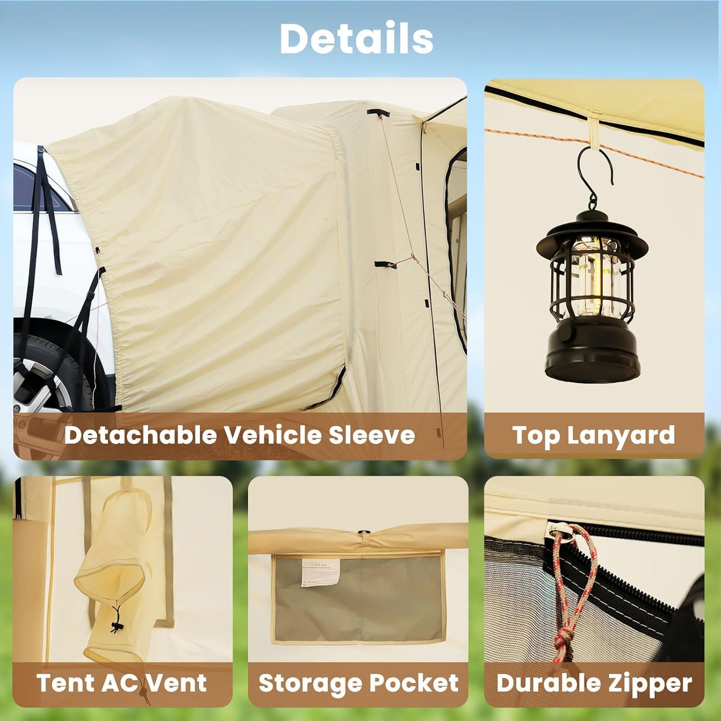 Inflatable Tents for Camping, Blow up Tent with Hand Pump, Easy Setup Inflatable Hot Tent with Stove Jack, Waterproof Oxford Air Glamping Tents for Camping Adult 4-6 Person