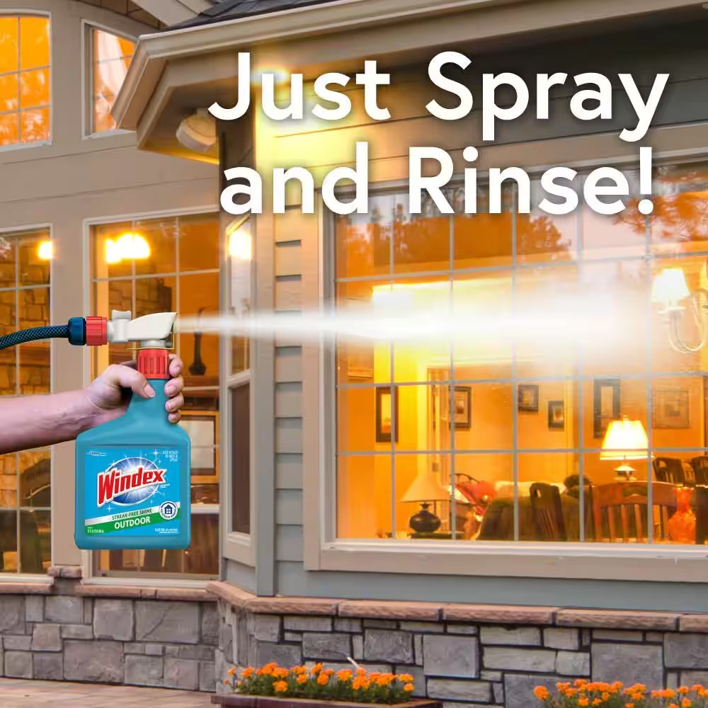 32 Fl. Oz. Blue Bottle Outdoor Glass Cleaner Sprayer