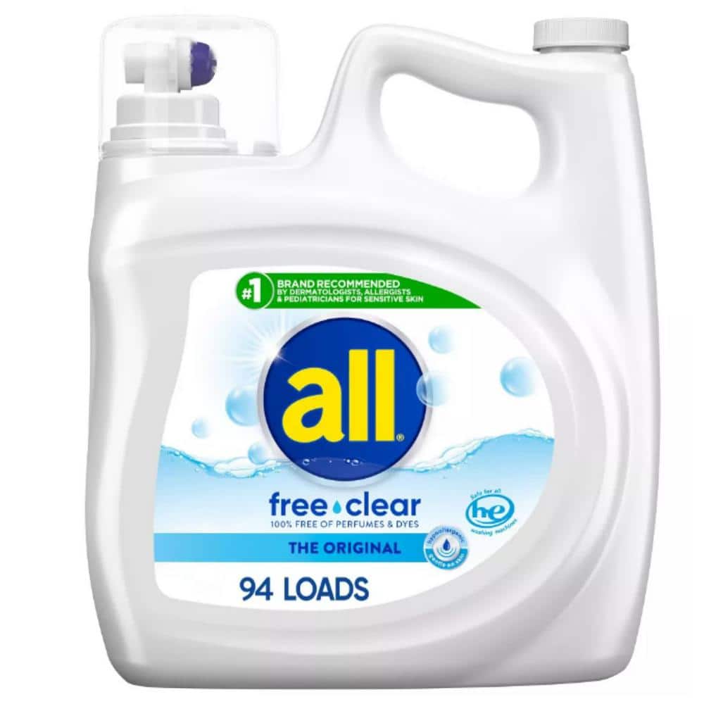 Free Clear for Sensitive Skin Liquid Laundry Detergent, 94Loads, 141 Fl.Oz.