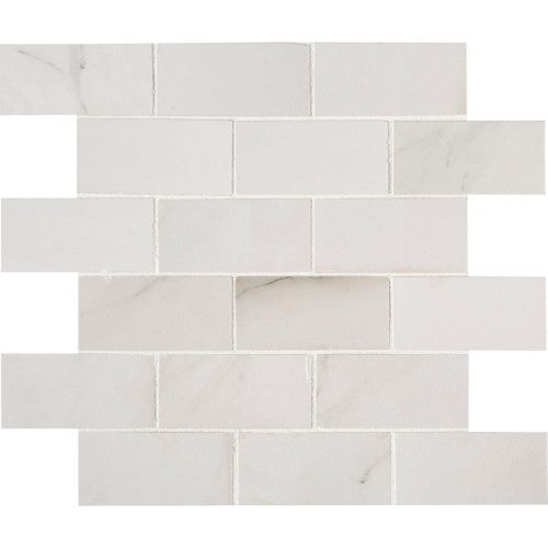 ARIA BIANCO 2x4 POLISHED MOSAIC PORCELAIN TILE