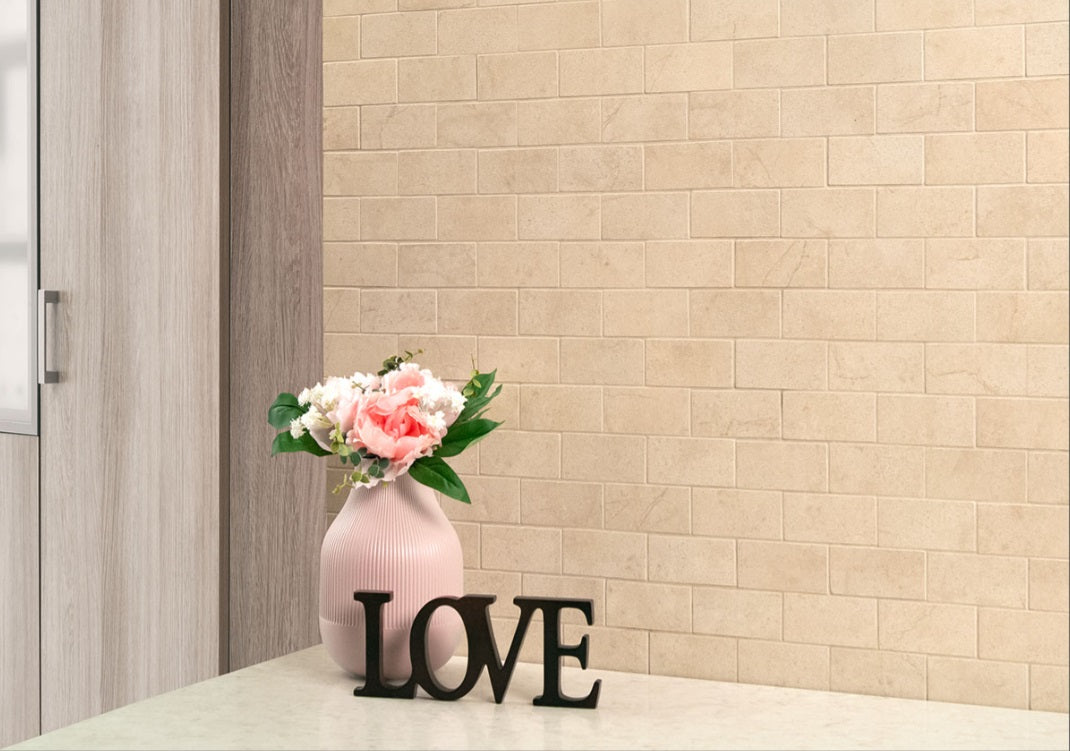 ARIA CREMITA 2x4 POLISHED MOSAIC PORCELAIN TILE