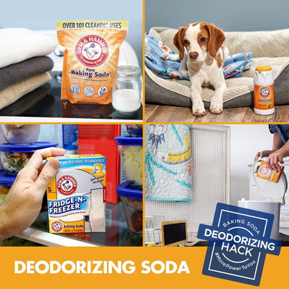 14 Oz. Baking Soda Fridge-N-Freezer Odor Absorber (4-Pack)